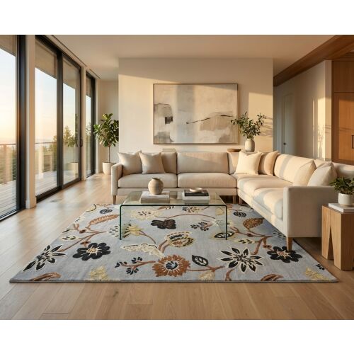 Bakero Flowers 1510 silver Szőnyeg (122x183 cm) 178230144 - Bakero