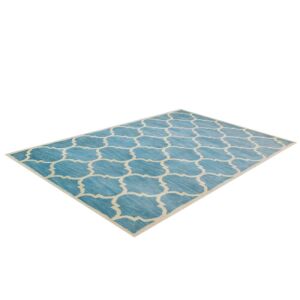 Bakero Florida világoskék szőnyeg, 153x244 cm, marokkói mintával - Bakero