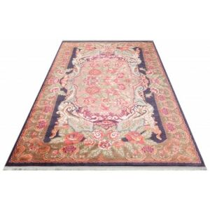 Bakero Antique 01 fekete szőnyeg, 80x150 cm, virágmintás - Bakero