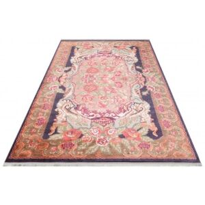 Bakero Antique 01 schwarzer Teppich, 80x300 cm, florales Muster - Innenarchitektur