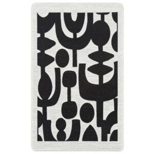 Bakero Kelim Arya Neo 07 white/black Szőnyeg (75x120 cm)