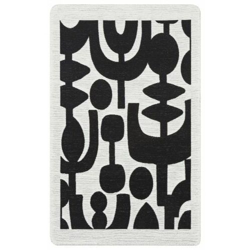Bakero Kelim Arya Neo 07 fekete/fehér szőnyeg, modern geometrikus mintával