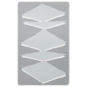 Bakero Kelim Arya Neo 09 szürke-fehér szőnyeg, 75x180 cm, geometriai mintával - Bakero