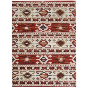 Bakero Kelim Classic Teppich mit Aztekenmuster, 155x240 cm - Innenarchitektur