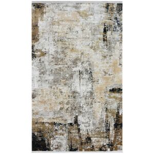 Dywan Bakero Verona 130x190 cm w kolorze kremowo-szarym o abstrakcyjnym wzorze - Projektowanie wnętrz