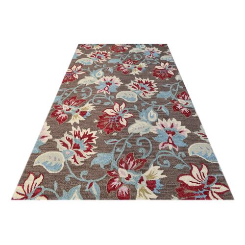 Bakero Flowers KF-162 Multi Teppich, 122x183 cm, Blumendesign
