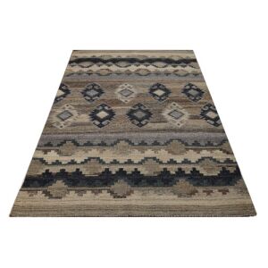 Szögletes nézet a Bakero Kelim természetes szőnyegről, 155x240 cm - Bakero