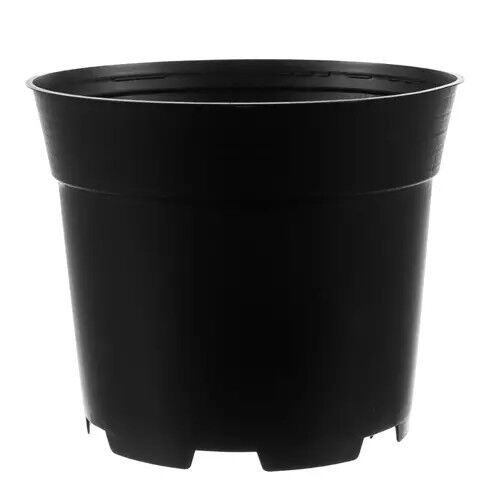Fekete műanyag virágcserép, 2 literes űrtartalommal - Gardlov