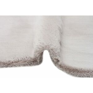 Nahaufnahme der Textur des Bakero Shaggy Mollis Silber Teppichs - Innenarchitektur