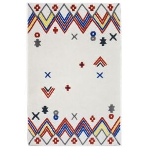 Dywan Bakero Kelim Mexico D45A ivory (120x180 cm) - Widok z góry - Dom i ogród