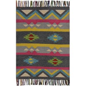 Bakero Kelim Country Modern szőnyeg 60x90 cm, Azték mintás, többszínű pamut szőnyeg - Bakero