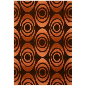 Килим Bakero Pluto бежово и кафяво с геометричен овален модел - Декорация