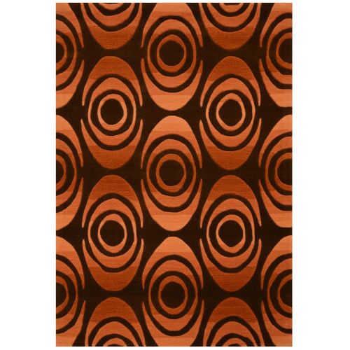 Килим Bakero Pluto бежово и кафяво с геометричен овален модел