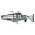Fox Rage Replicant Jointed Super Natural Roach csali, ezüst csillogó csali
