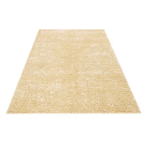 Bakero Shaggy Rasgula ecru Teppich (130x190 cm) schräge Ansicht