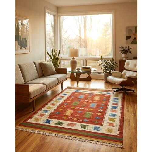Bakero Kelim classic AK-01 red Szőnyeg (170x230 cm) 178377986 - Bakero