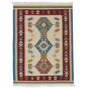 Bakero Kelim classic AK-05 krém szőnyeg, 170x230 cm, felülnézet - Bakero