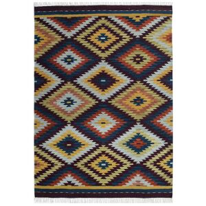 Dywan Bakero Kelim classic KL-179 multi, 125x185 cm, wzór aztecki - Projektowanie wnętrz