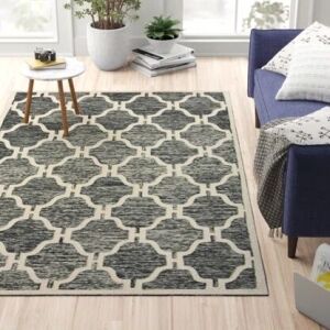 Bakero Shanghai szürke szőnyeg nappali környezetben - Bakero