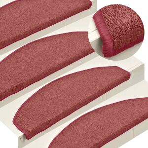 vidaXL 30 db piros lépcsőszőnyeg 65x24x4 cm 117793821 - Lépcsőszőnyeg