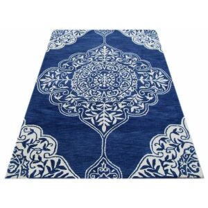 Килим Bakero Kirman тъмносин, 153x244 см, традиционен персийски дизайн - Декорация