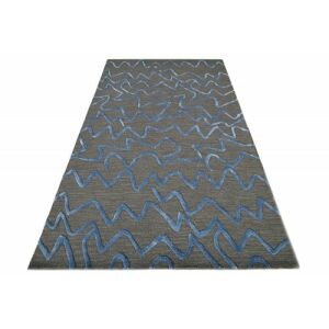 Bakero Bella grauer und indigoblauer Teppich, 122x183 cm, modernes Design - Innenarchitektur