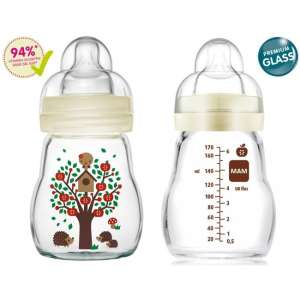 Mam Feel Good 170ml l Premium üvegből készült cumisüveg 0+ #drapp 30331664