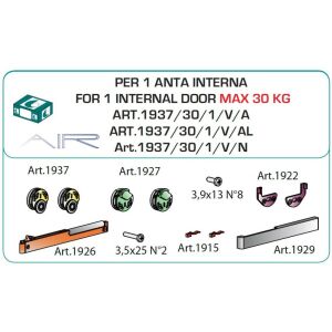 TERNO Dama vasalat szett közézáródó üvegajtóra csillapítással belső 30kg 117908202 - Terno