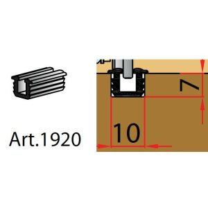 TERNO Dama vezető profil közézáródó ajtóhoz 1920/A elox 3m 117908208 - Terno
