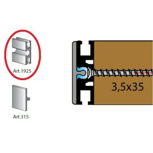 TERNO Dama vezető profil ráütődő ajtóhoz elox 2m 117908209 - Terno
