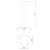 MILADESIGN ST804 asztalláb méretdiagram