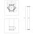 StrongLegs TS001 asztalláb méretek, 820mm magas, 60mm átmérő, fehér