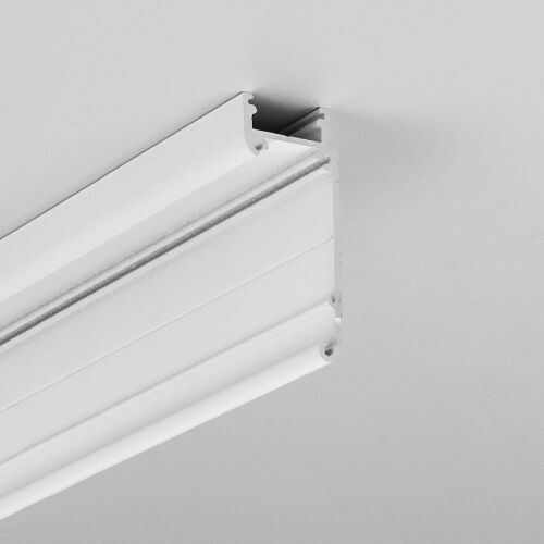 StrongLumio LED WALLE profil, fehér, 2000mm, beépített nézet - LED profil