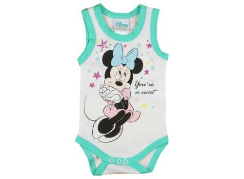  Disney ujjatlan Body - Minnie Mouse #fehér-türkiz - 56-os méret 30488594