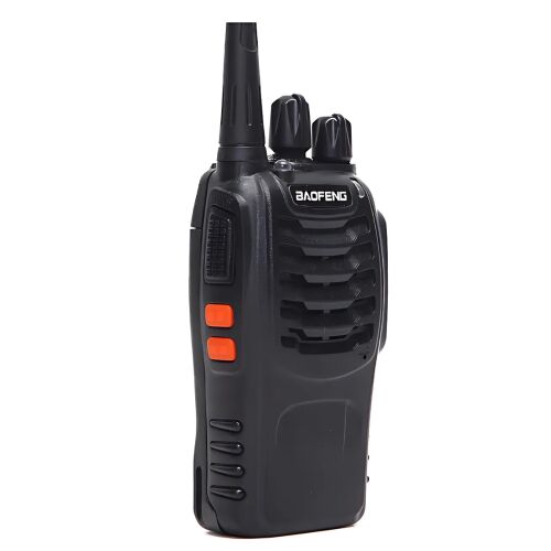 Promerco fekete kétutas rádió, oldalnézet