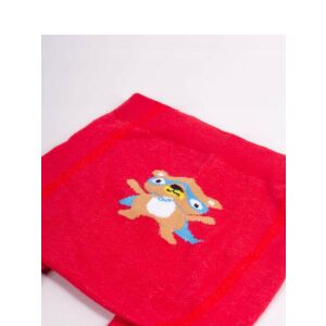 Yo!Club pamut harisnyanadrág fiú (80-86) - piros/szuperhős maci 117966700 - Yoclub