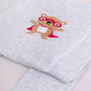 Yo!Club pamut harisnyanadrág fiú (56-62) - szürke/szuperhős maci 117966712 - Yoclub