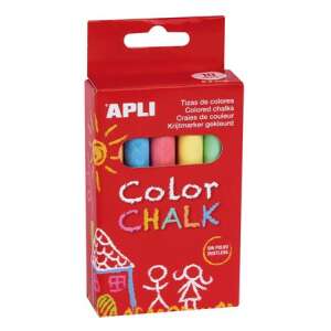 Chalkboard chalk, round, 10 pieces, APLI, mixed colours - 10 pieces/set