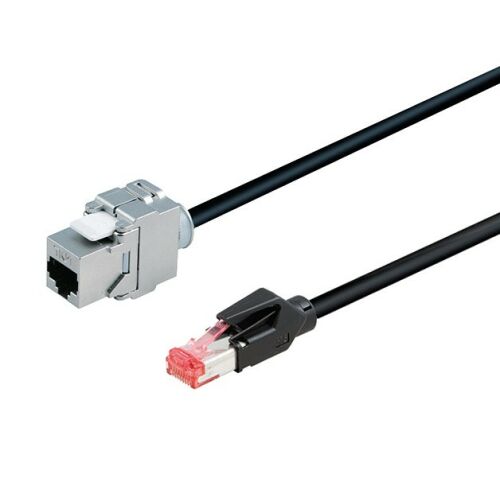 BACHMANN 918.034 adat kábel, keystone, 5m Cat 6a 117987812