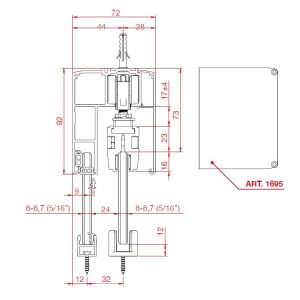 TERNO Tolóajtó Oldalsó Takaróelem - 1695 117987960 - Terno