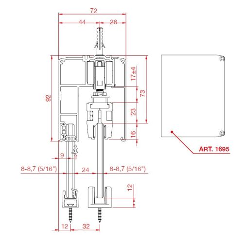 TERNO Tolóajtó Oldalsó Takaróelem - 1695 117987960