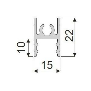 IC Profil - Alumínium LED Vezeték - 10mm x 6m - Pezsgőszín 117988211 - Áramvezető sín