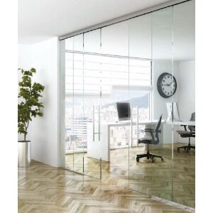 TERNO Solo Vetro tolóajtó rendszer modern irodai környezetben - Tolóajtó szerelvény