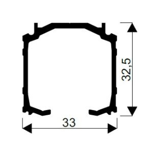 SEVROLL Herakles Alumínium Profil - Felső Vezeték - 3m - Nyer 117988697 - Áramvezető sín