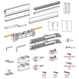 TERNO Magic2/1100/V/12 vasalat üvegajtóhoz 80kg-ig - Terno