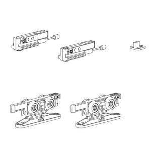 TERNO Step Tolóajtó Szerelvény - 80 kg, 1 Szárny 117988851 - Terno