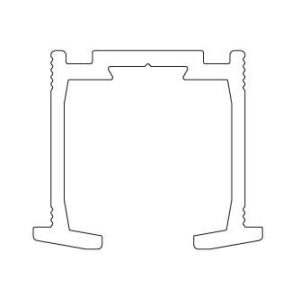 TERNO Felső Vezető Profil - 2670/G - 2m - Eloxált Alumínium 117988890 - Terno