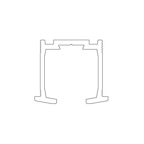 TERNO Felső Vezető Profil - 2670/G - 2m - Eloxált Alumínium 117988890