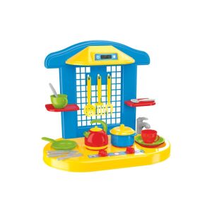 Bucătărie de joacă Technok cu 18 accesorii, Multicolor, bucătărie de joacă pentru copii, set de bucătărie de joacă, set de bucătărie pentru copii, bucătărie pentru copii - Bucatarie pentru copii