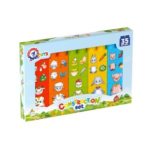 Cuburi de constructii cu animale, Technok, 35 de piese 117989683 - Jocuri de constructie - Lego